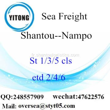 Port de Shantou LCL Consolidation à Nampo